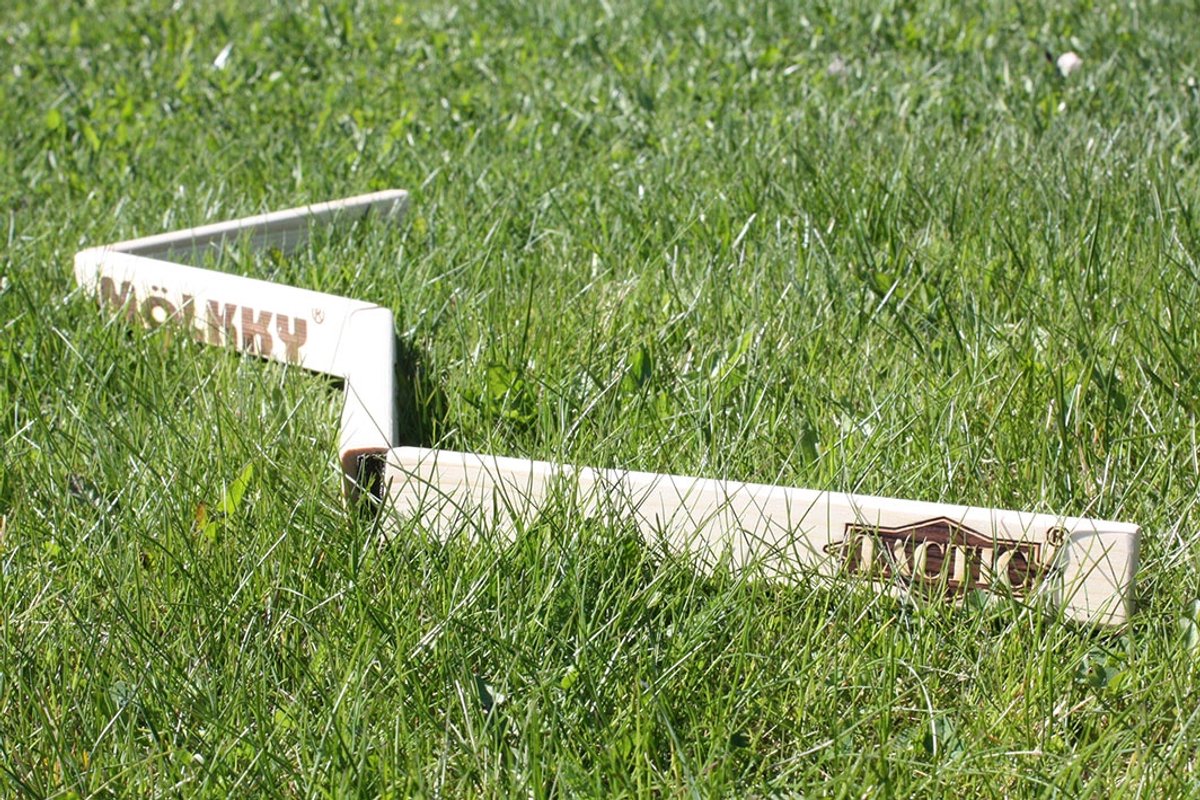 Tactic Mölkky Mölkkaari Werpboog – Vang- en Werpspel - Origineel Fins Houten Werpspel – Duurzaam Beukenhout – Met Gratis Score-App