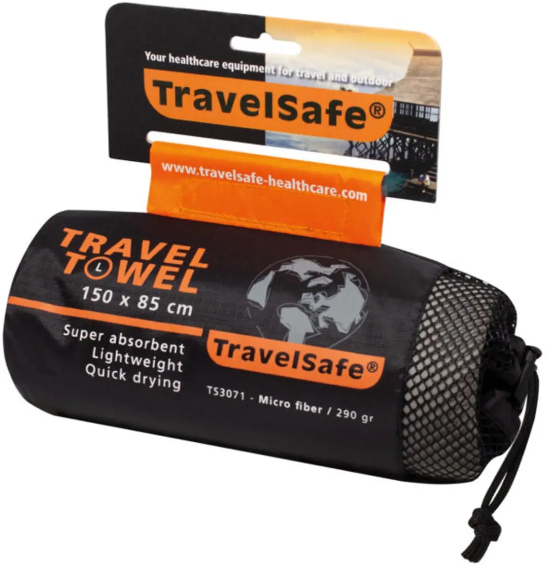 Travelsafe Traveltowel Microvezel 85x150cm - L - Groen