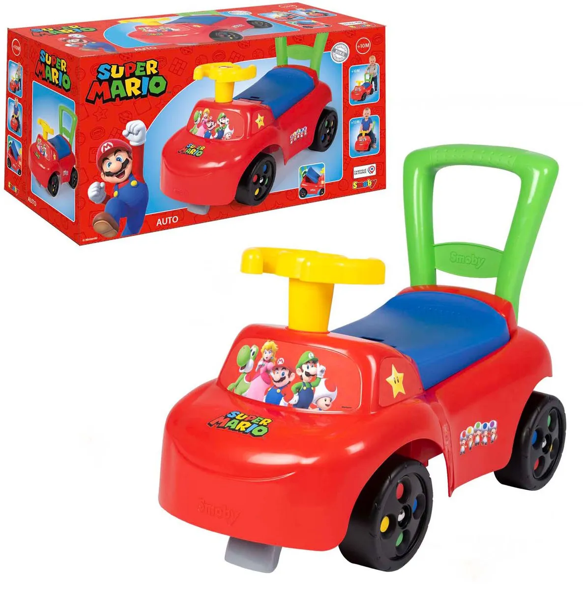Smoby Loopauto Super Mario - Rood