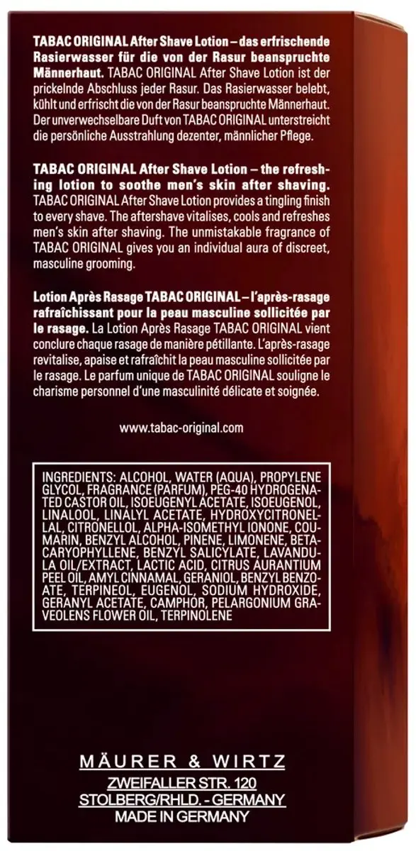 Tabac Original Aftershave Lotion 100ml