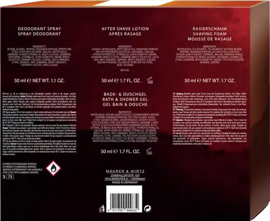 Tabac Original Geschenkset - 4-delig 200ml