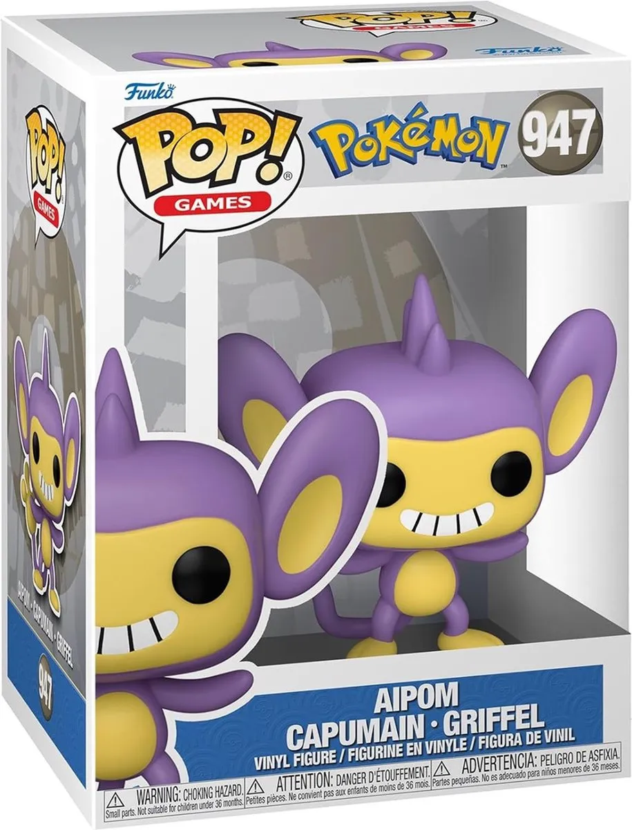 Funko Pop Pokémon Aipom #947 - 9,5 cm - Multi