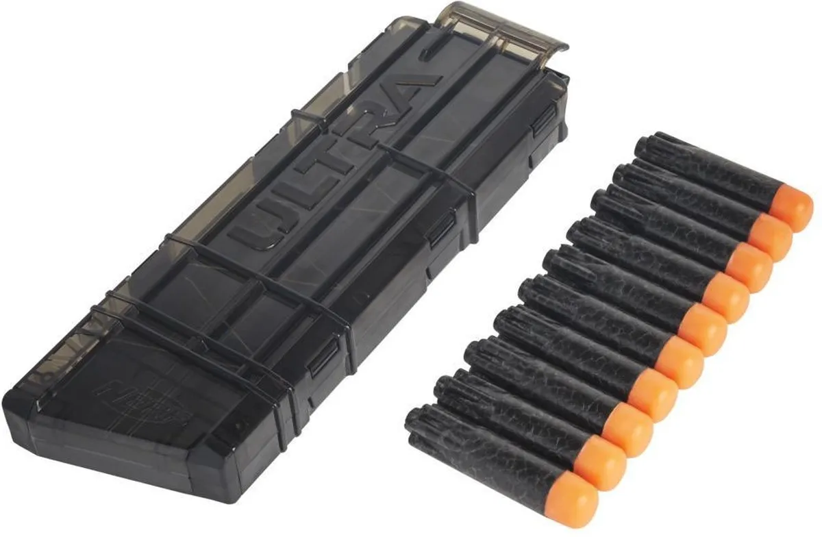 Nerf Ultra Magazijn E9016 + 10 Pijlen - Zwart/Oranje