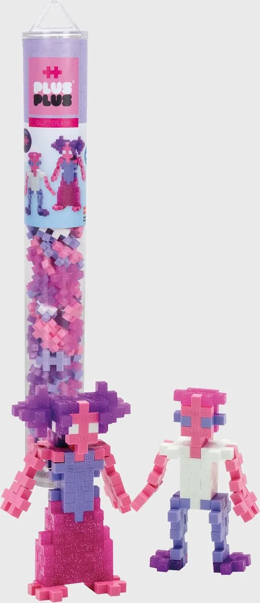 Plus-Plus Tube Glitter 100-delig Bouwset