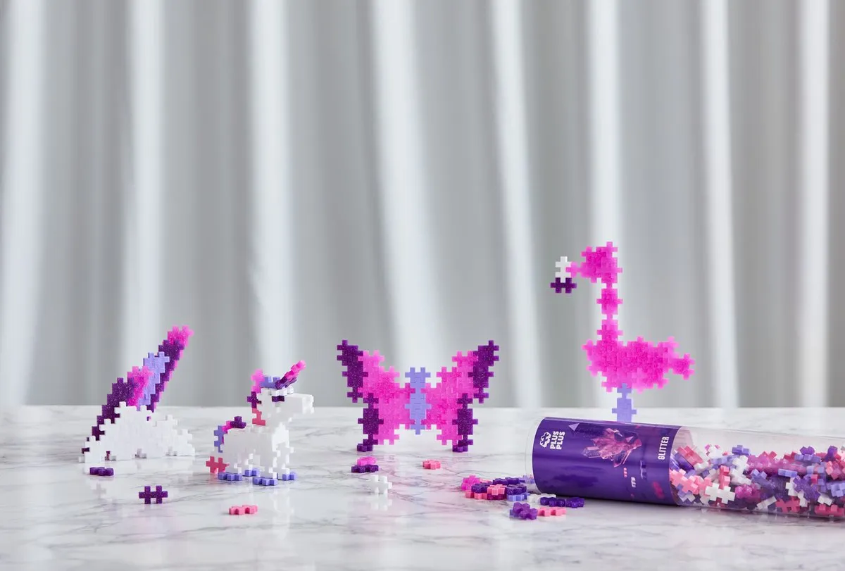 Plus-Plus Tube Glitter 100-delig Bouwset - 4244