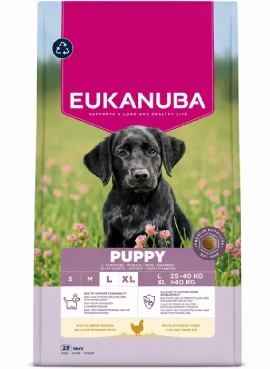 Eukanuba Puppy Hondenvoer Grote Rassen Kip 18kg