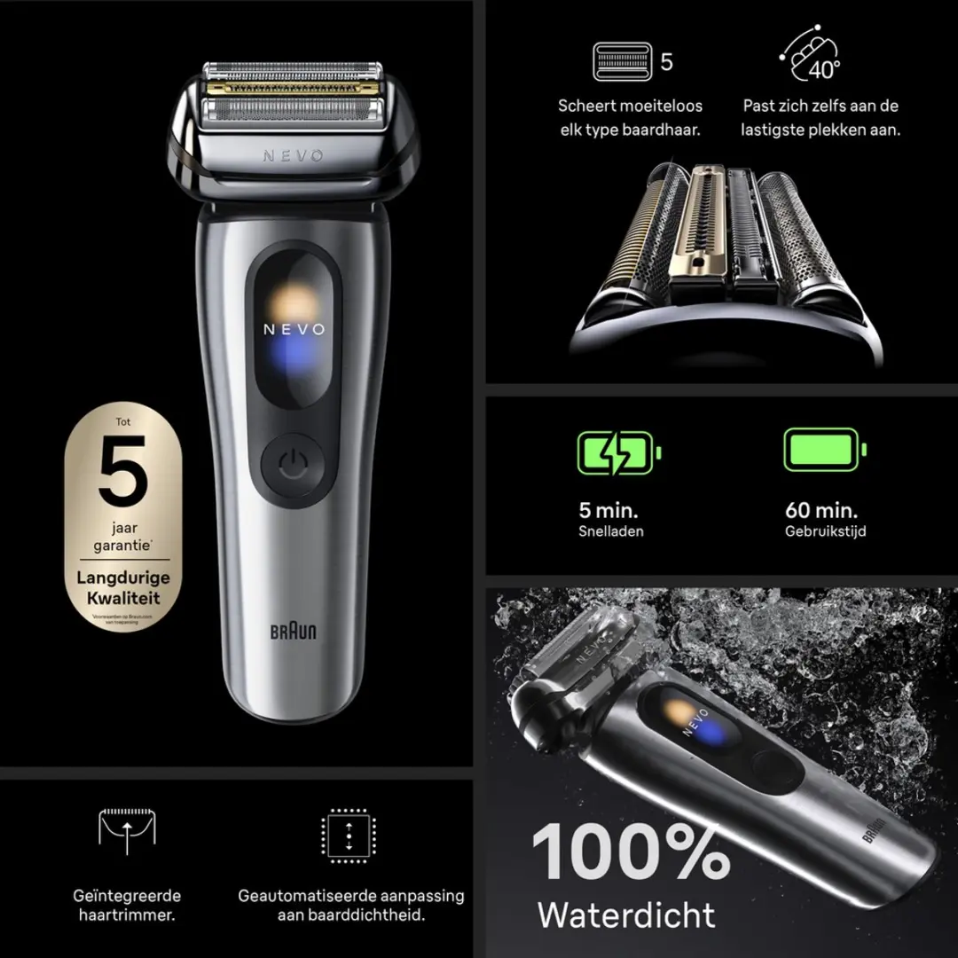 Braun NEVO NEVO17000C Elektrisch Scheerapparaat - Zilver