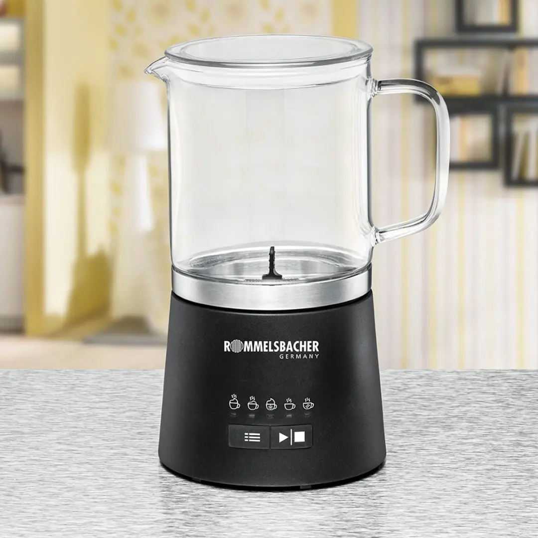Rommelsbacher MS 625 Melkopschuimer - 600W - 0,5L - Zwart/Roestvrijstaal - afbeelding 6 van 6