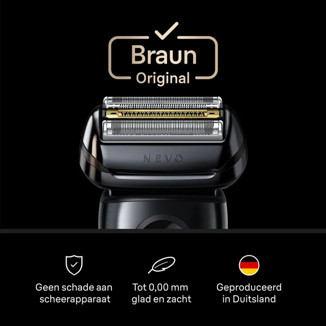 Braun NEVO Vervangende Scheerkop - Zwart