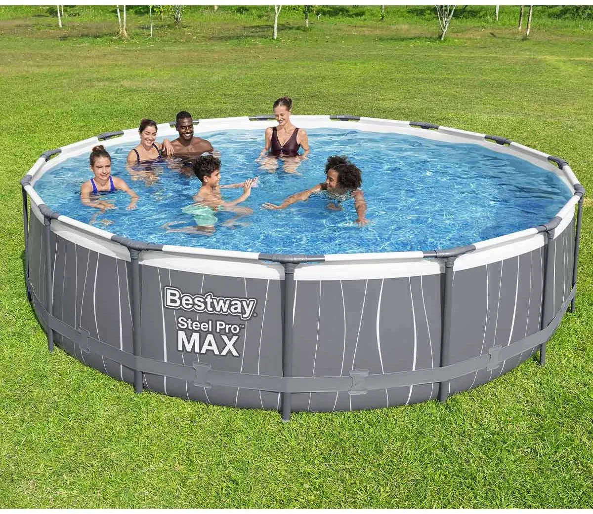 Bestway Steel Pro Max Zwembad 457cm - Grijs
