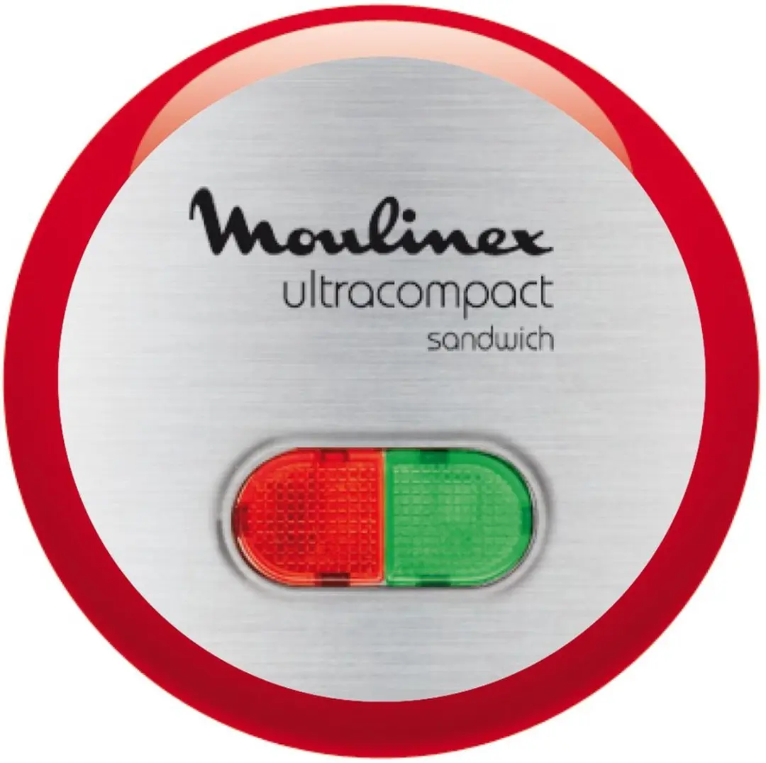 Moulinex SM156D Sandwichmaker 700W - 2 Stuks - Zwart/Roestvrijstaal