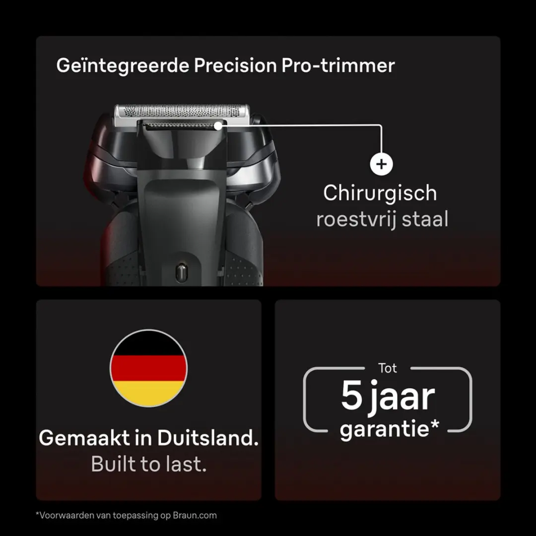 Braun Series 9 9150cc Elektrisch Scheerapparaat - Zwart - afbeelding 6 van 6