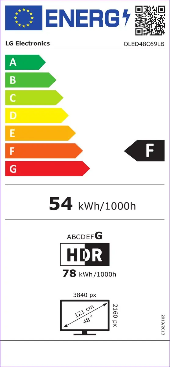 LG C6 OLED48C69LB 4K OLED TV - 48 inch - Zwart