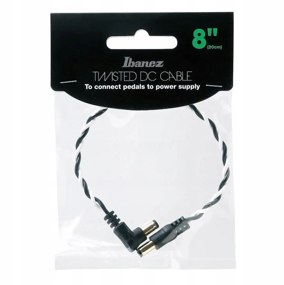 Ibanez DCT08-BWH Voedingskabel 20cm - Goud/Wit/Zwart