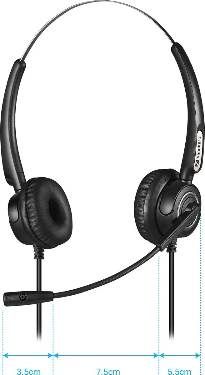 Sandberg 126-13 USB Headset Pro Stereo - Zwart