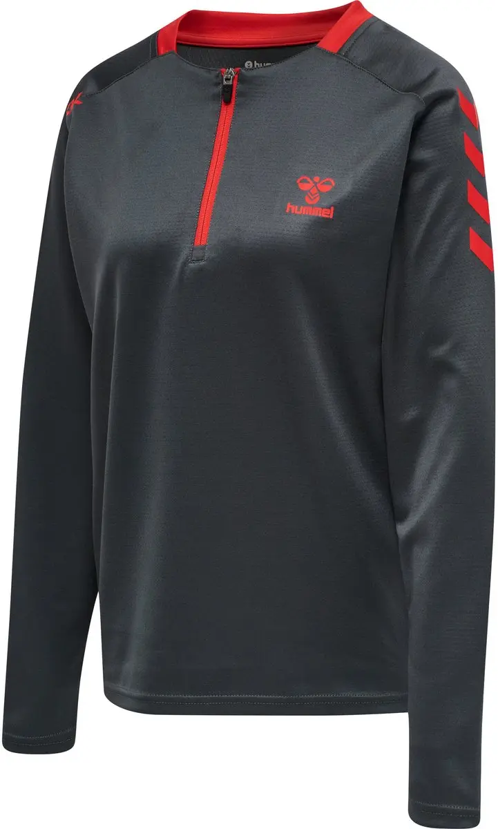 Hummel Hmlaction Poly Half Zip Sweater - Dames L - Bruin - afbeelding 2 van 6