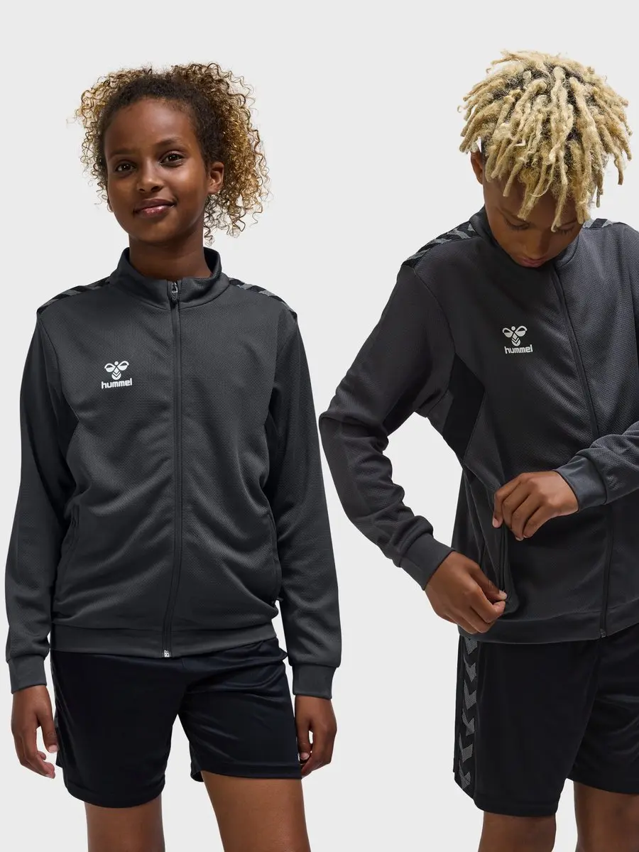 Hummel HML Authentic PL Zip Jacket Kids - 164 - Asphalt