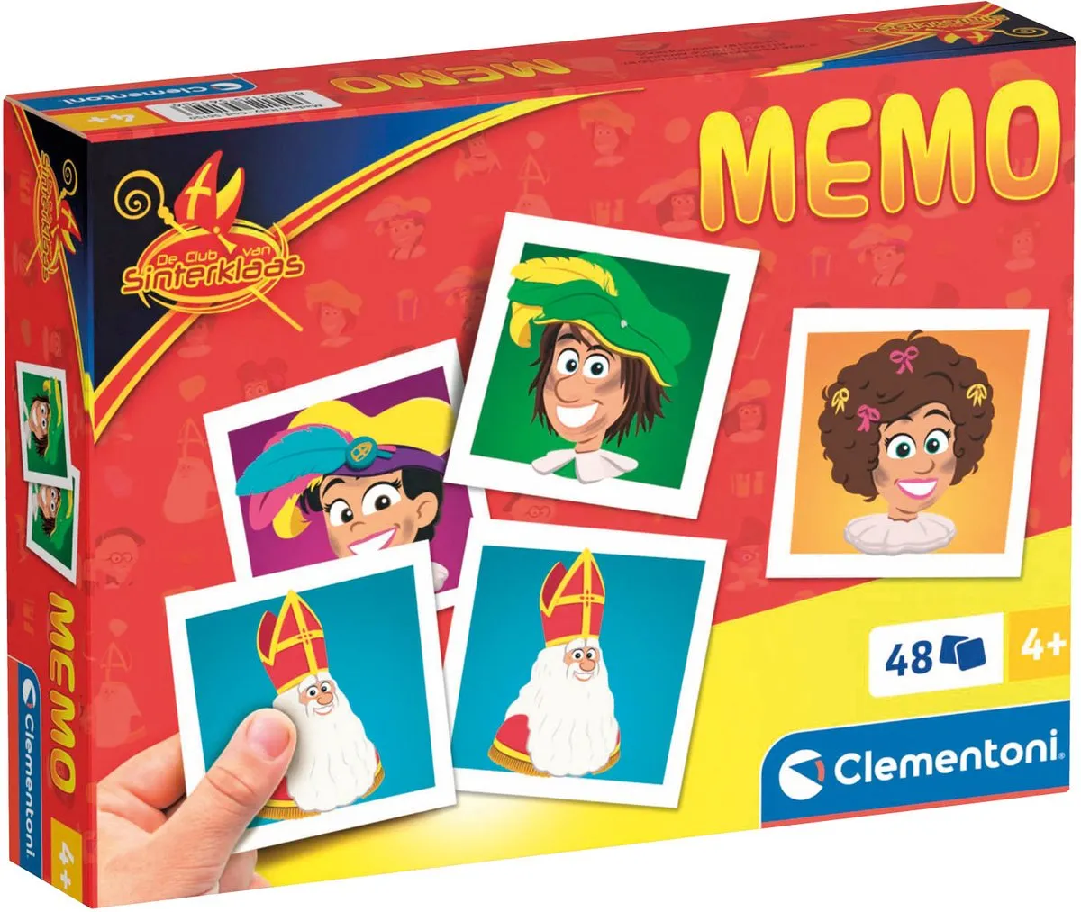 Clementoni De Club van Sinterklaas Memoryspel 48 Kaarten