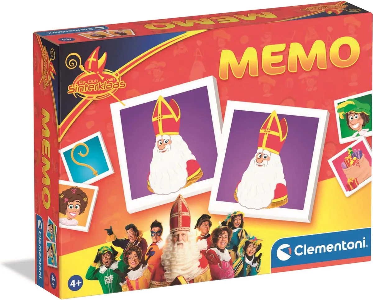 Clementoni De Club van Sinterklaas Memoryspel 48 Kaarten - Multikleur