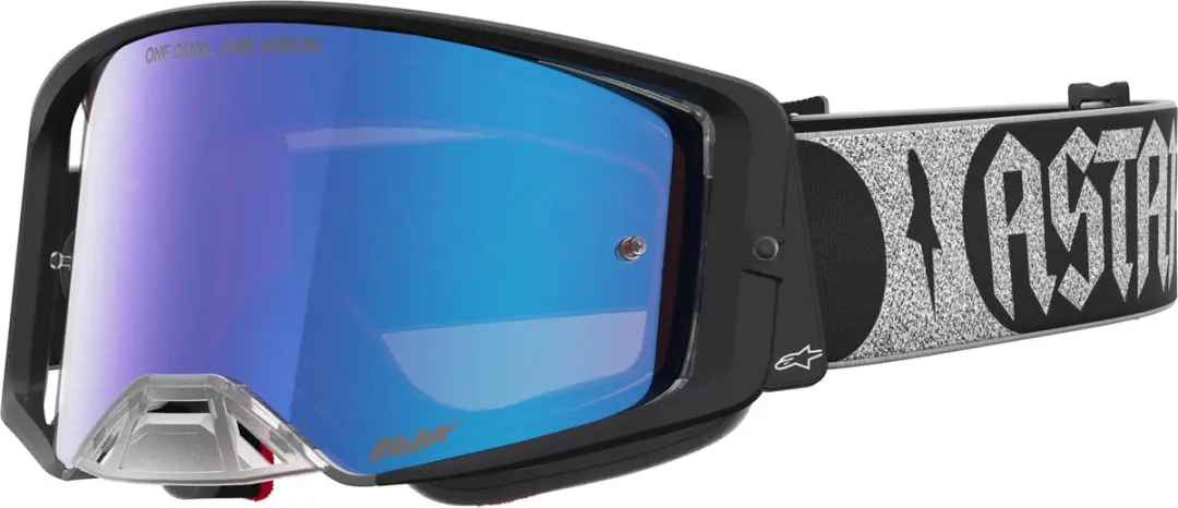 Alpinestars Supertech Atrox Mirror Motocrossbril - Blauw/wit
