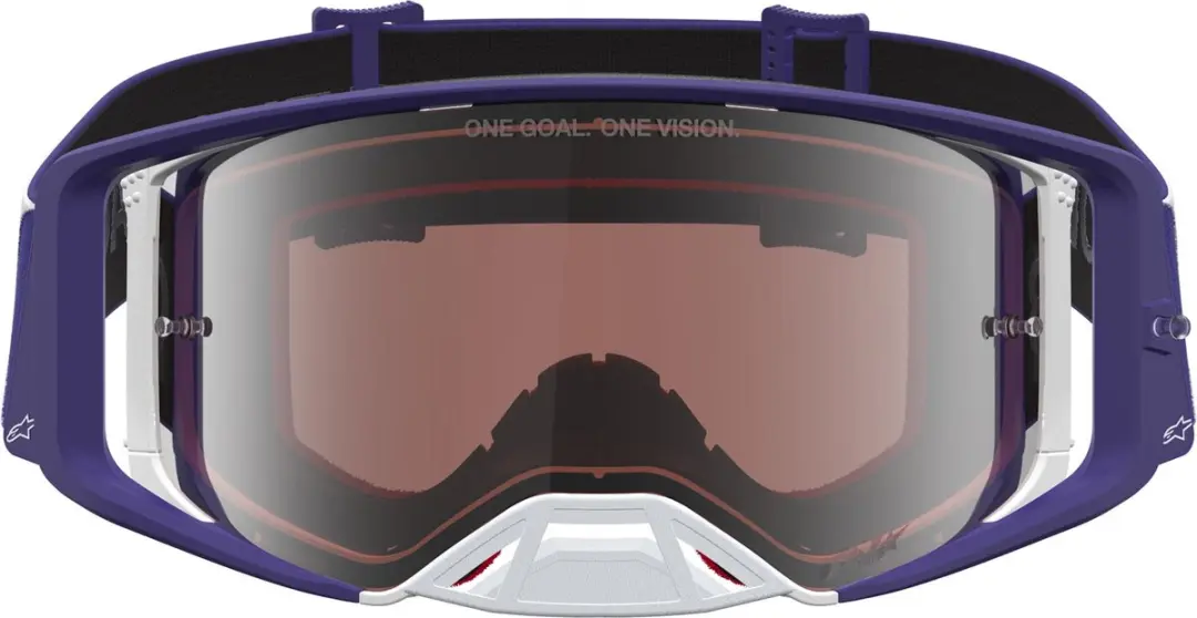 Alpinestars Supertech Atrox Mirror Motocrossbril - Blauw/wit