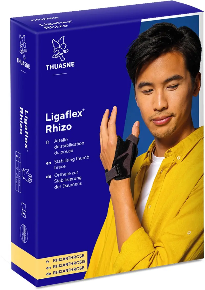Thuasne Ligaflex Rhizo Duimbrace Maat 2 - Links - Zwart