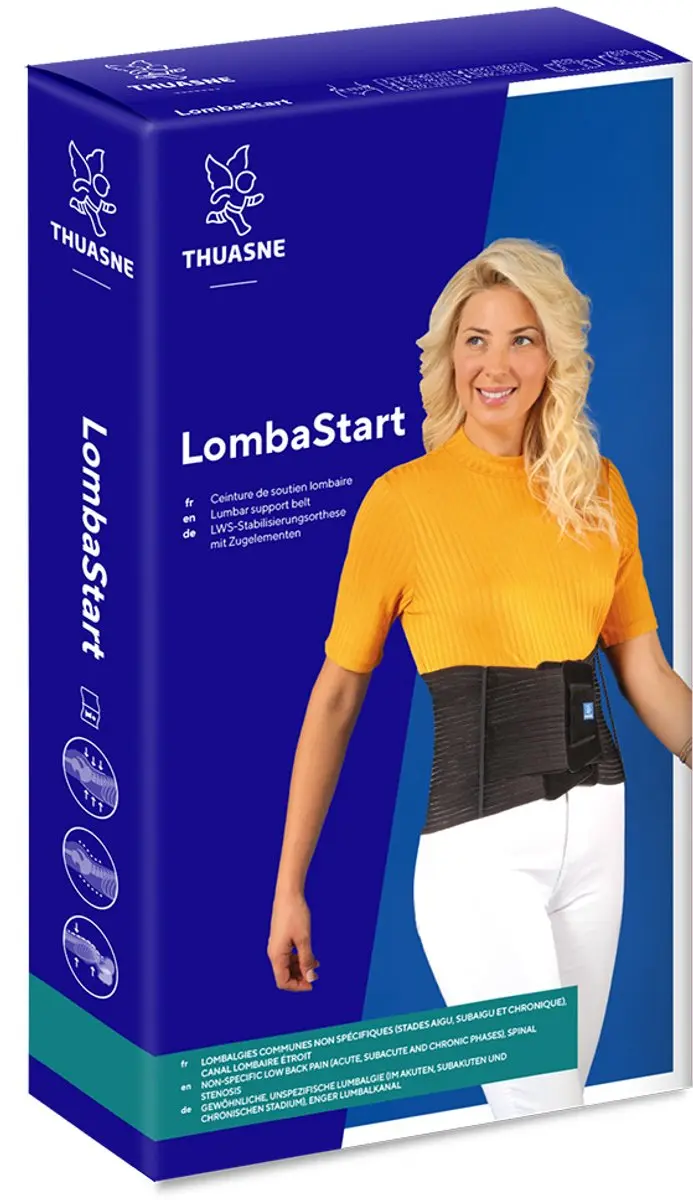 Thuasne Lombastart Rugbrace Maat 4 - Zwart