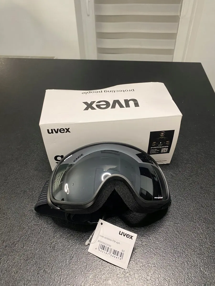 Uvex SCRIBBLE FM Skibril - Zilver