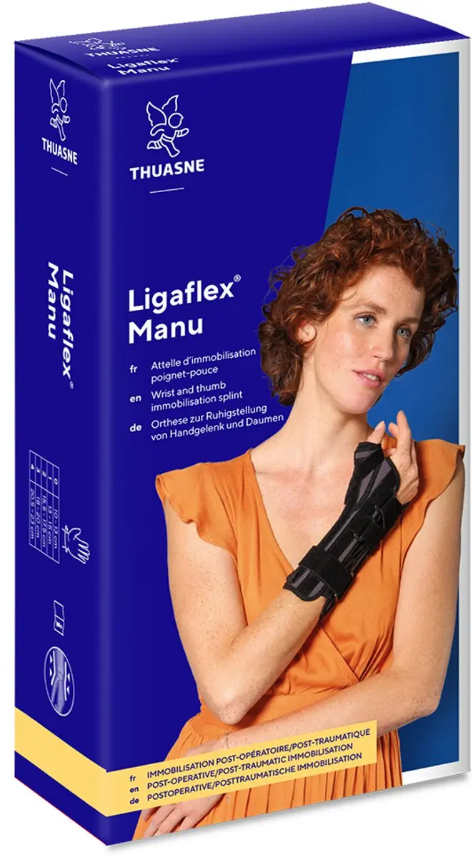 Thuasne Ligaflex Manu Duimbrace Rechts - Maat 3 - Zwart