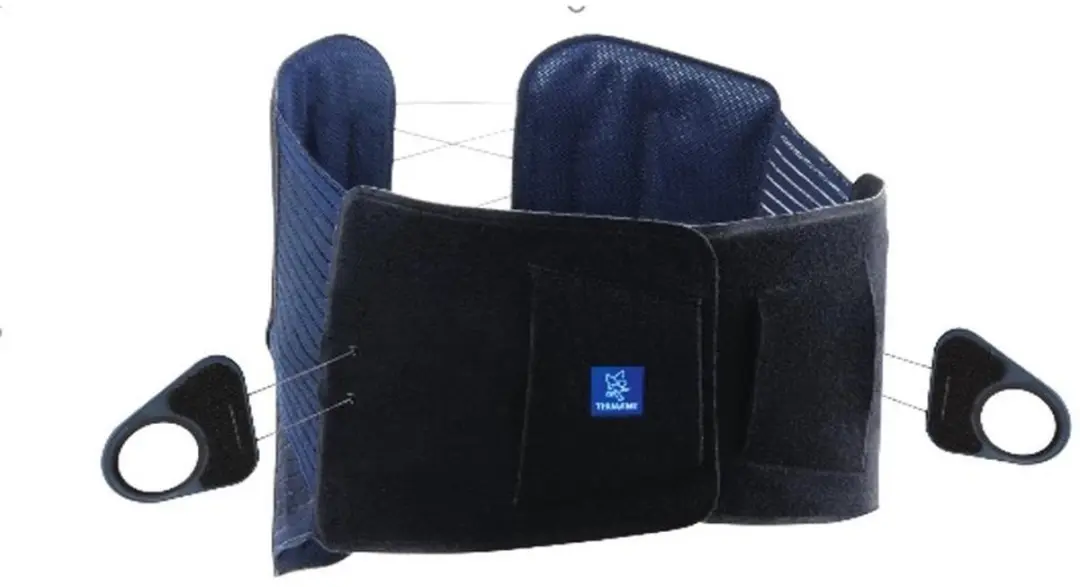 Thuasne Lombastab Rugbrace Maat 5 - 120-140cm - Zwart