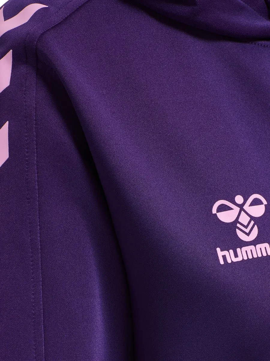 Hummel Core XK Poly Sweat Hoodie Dames - XS - Paars - afbeelding 6 van 6
