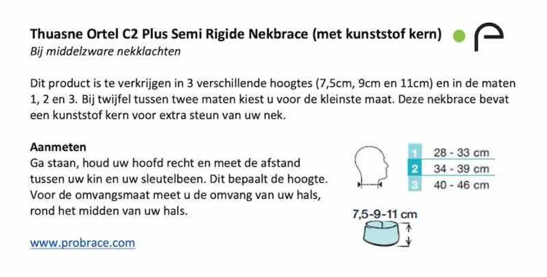 Thuasne Ortel C2 Plus Nekbrace L - Beige