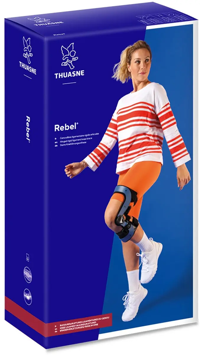 Thuasne Rebel Kniebrace - Blauw Maat S