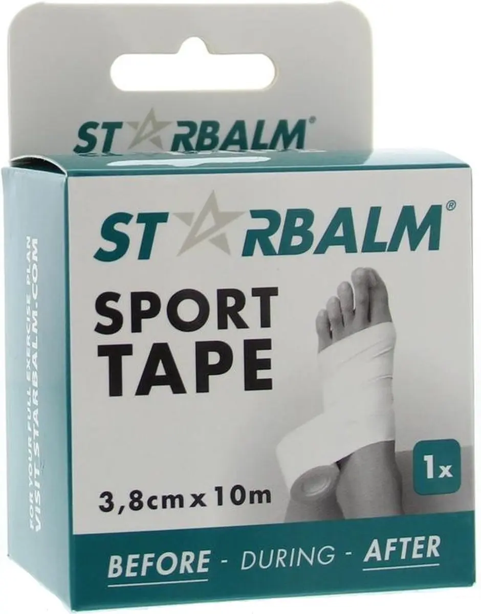 Star Balm Sporttape 3,8cm x 10m - Wit