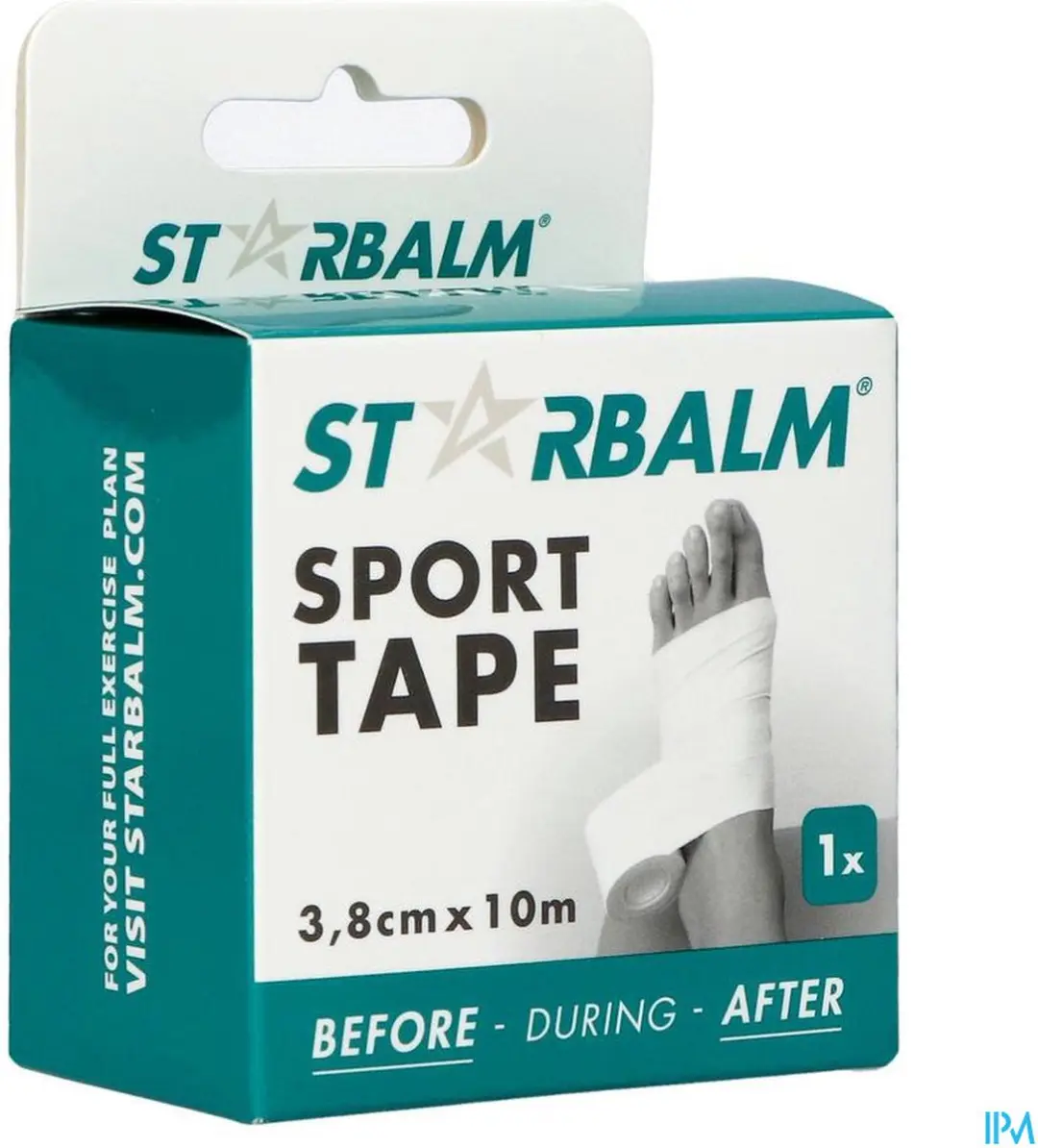 Star Balm Sporttape 3,8cm x 10m - Wit