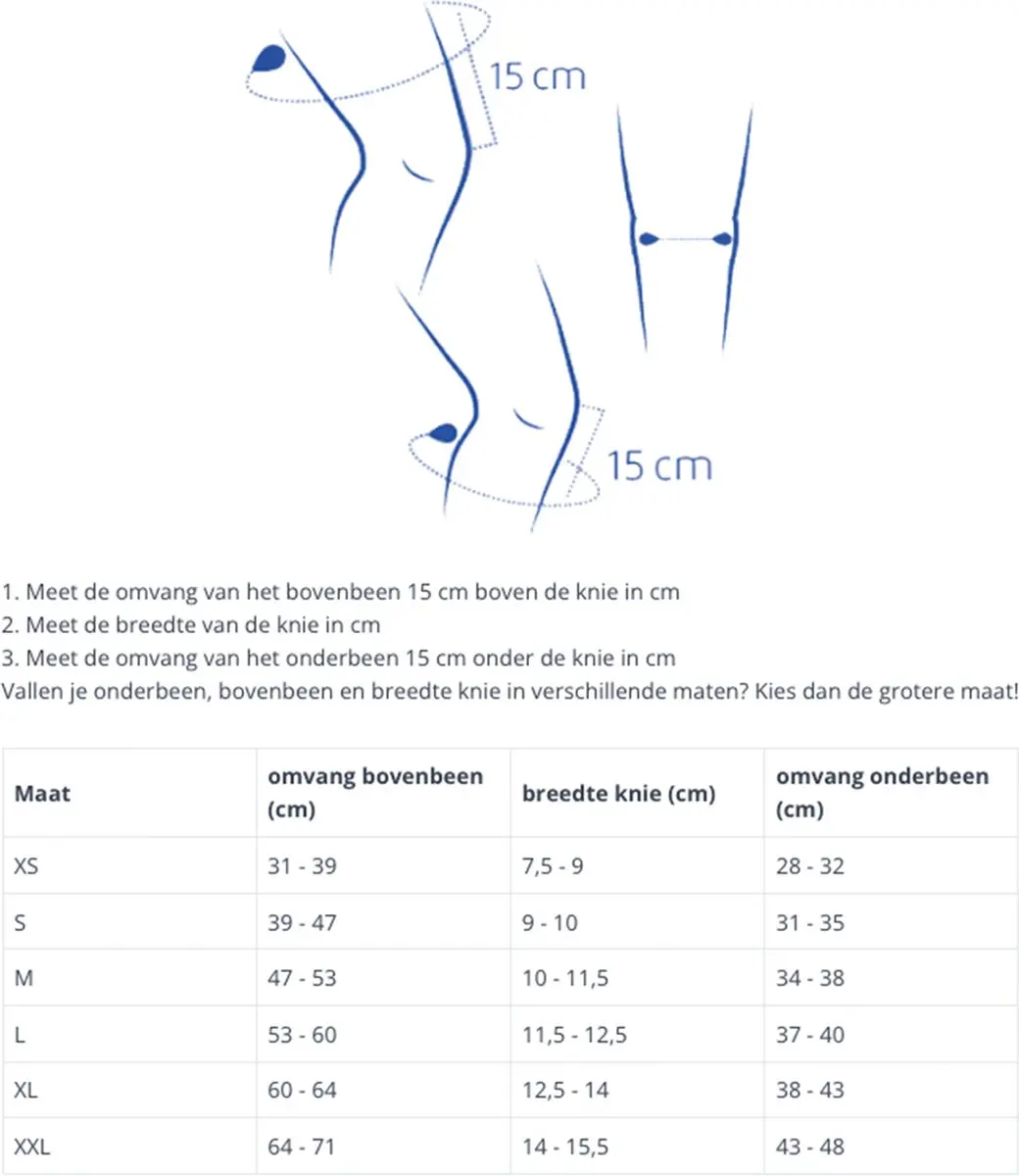 Thuasne Rebel Kniebrace - Maat M - Blauw