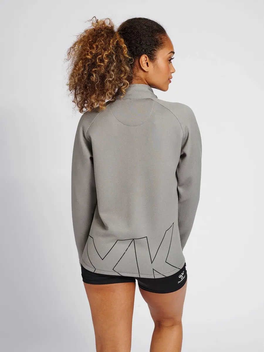 Hummel HMLCIMA XK Zip Jacket - Vrouwen - Grijs Melange - S - afbeelding 6 van 6