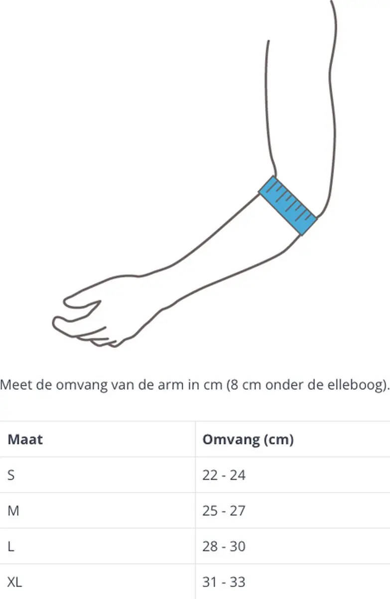 Thuasne Sport Elleboogverband Tennisarm Maat L - Blauw
