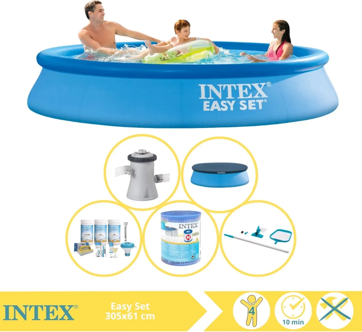 Intex Easy Set 28118GN Opblaaszwembad 305x61cm