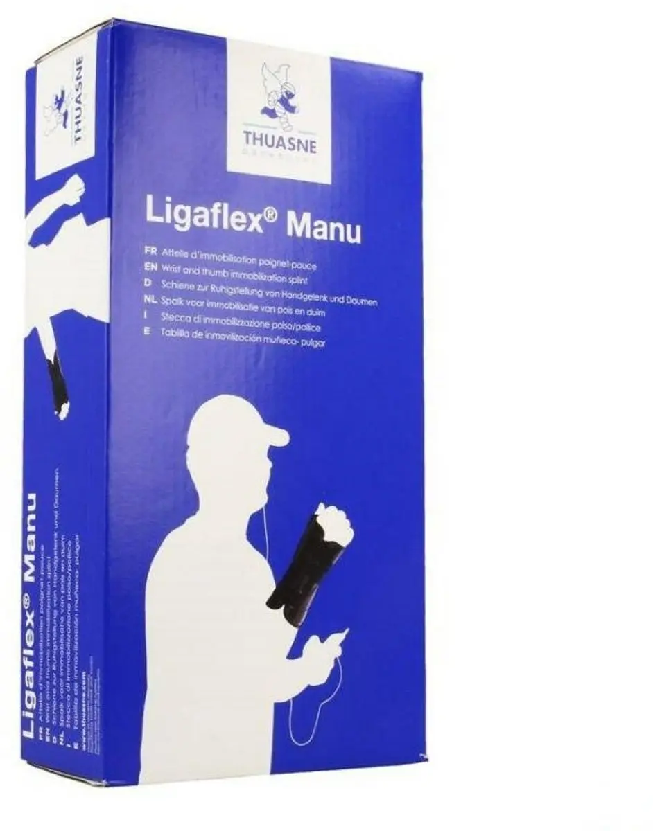 Thuasne Ligaflex Manu Duimbrace/Polsspalk Maat 3 - Links - Zwart