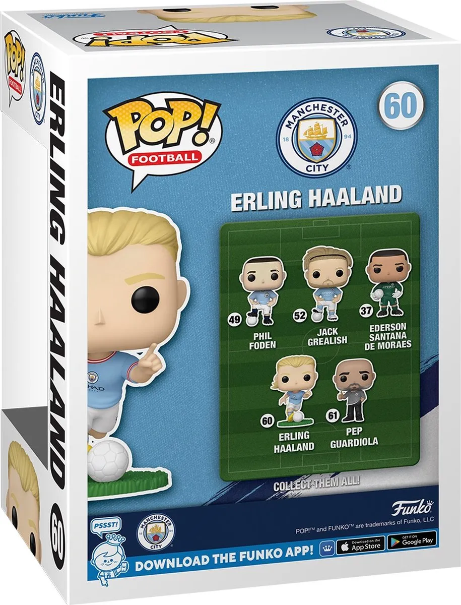 Funko Pop Erling Haaland ManCity Voetbalfiguur FUN75113 - Multi