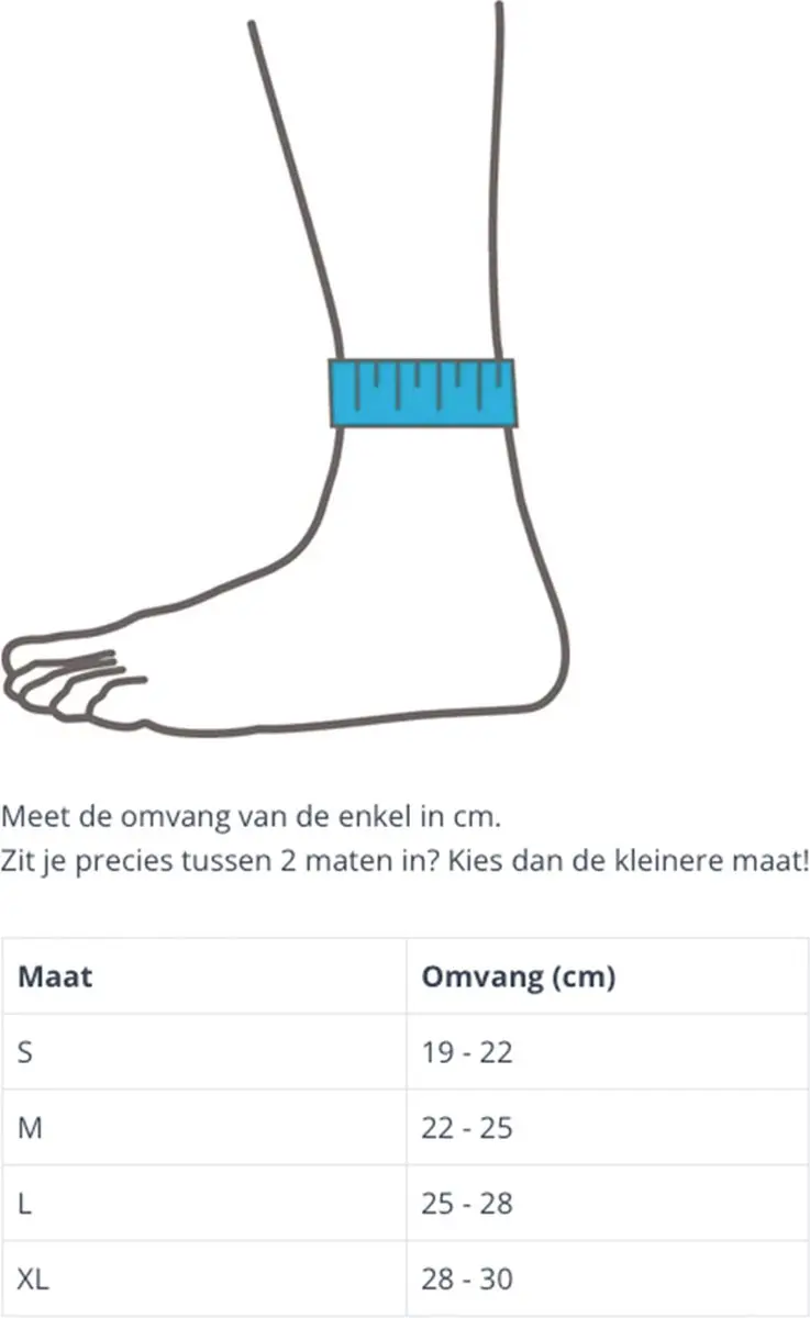 Thuasne Sport Enkelbandage S - Zwart