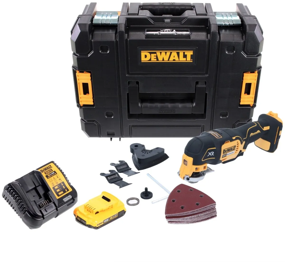 DeWalt DCS 355 Accu-Oscillator Multitool 18V - 2,0Ah - 12 Stuks - afbeelding 2 van 5