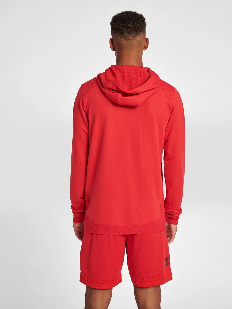 Hummel HMLLEAD Poly Hoodie - True Red