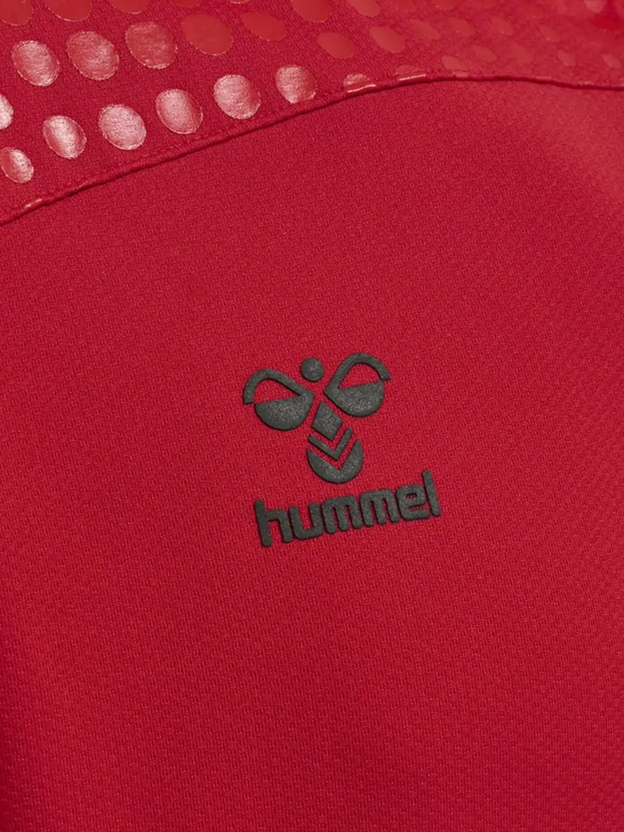 Hummel HMLLEAD Poly Hoodie - True Red - afbeelding 6 van 6