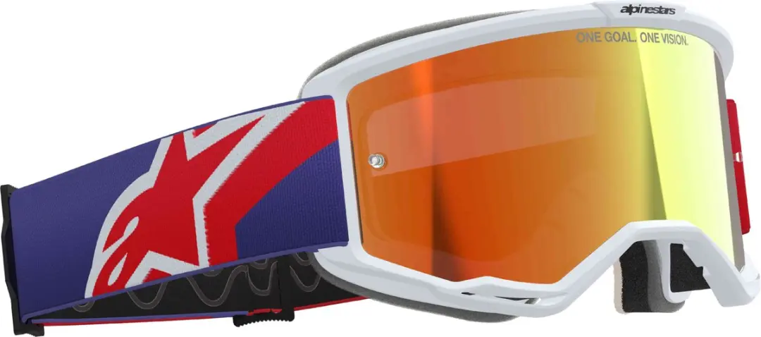 Alpinestars Vision 5 Corp Motocross Bril - Rood - afbeelding 3 van 6