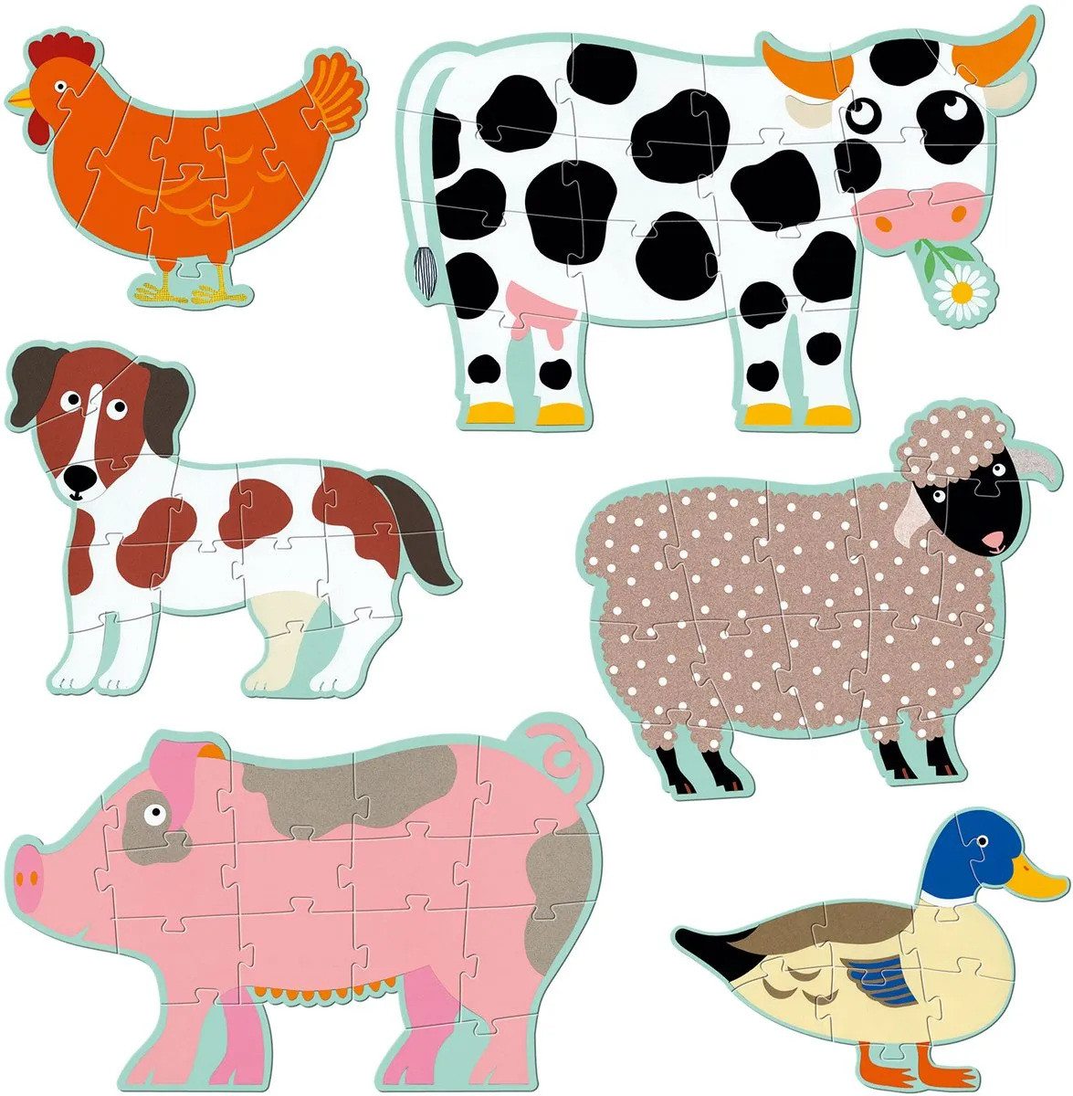 Djeco Honoré en Vrienden Jumbo Puzzel - Multi - DJ07112
