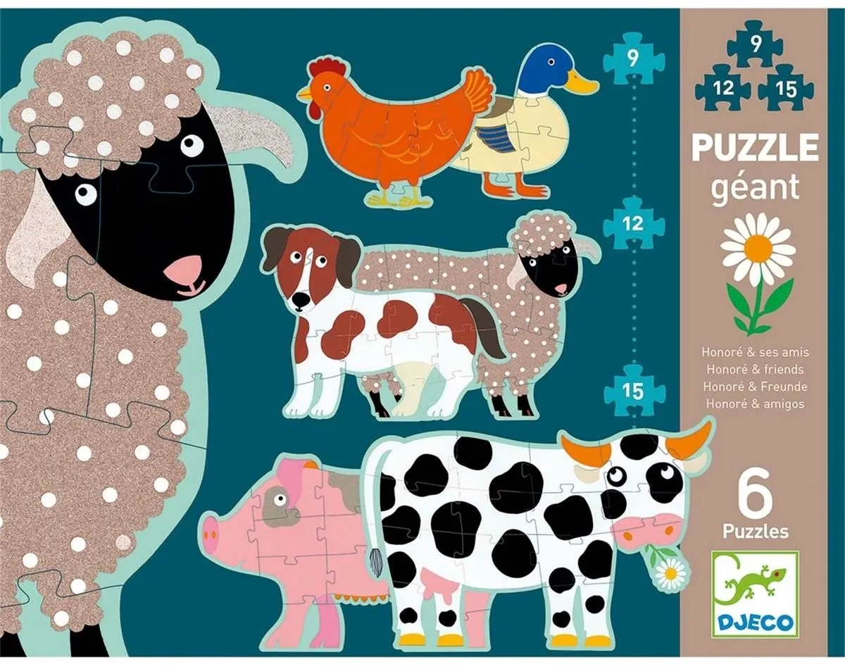 Djeco Honoré en Vrienden Jumbo Puzzel - Multi - DJ07112