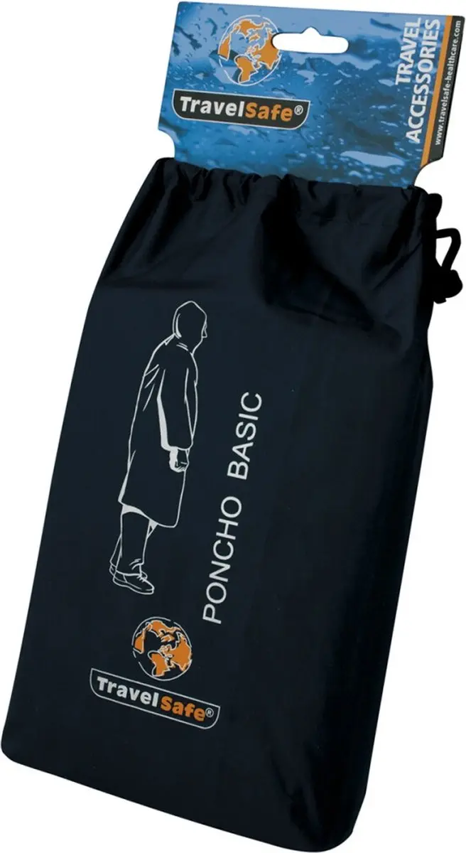 Travelsafe Basic Poncho - Blauw XL