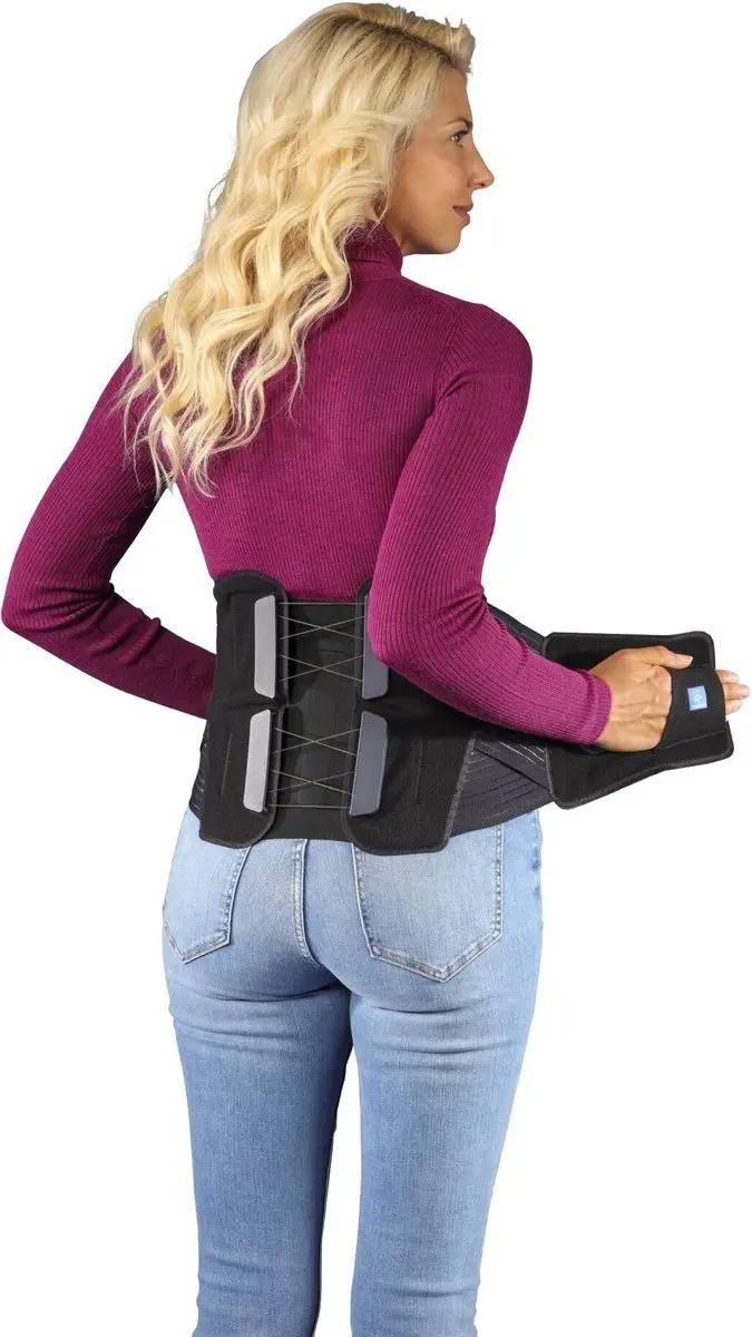 Thuasne Lombastab Rugbrace 21cm - Maat 1 (60-80cm) - Zwart - afbeelding 6 van 6